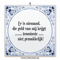 Nl Geld GIF by Tegelspreuken.nl