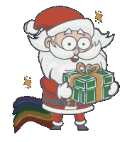 Santa Claus Christmas Sticker