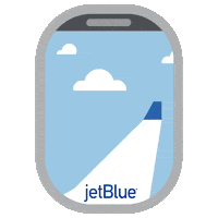 Flying Here We Go Sticker by JetBlue