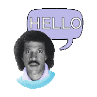 lionel richie hello STICKER by imoji