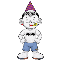 Papa Pa Sticker by Zhot