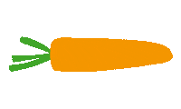 carrot veggie Sticker by Pierogi Pierogi