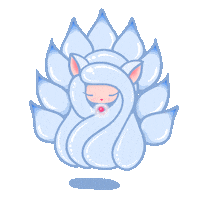 Baby Blue Kumiho Sticker by Vanesa Longchamp