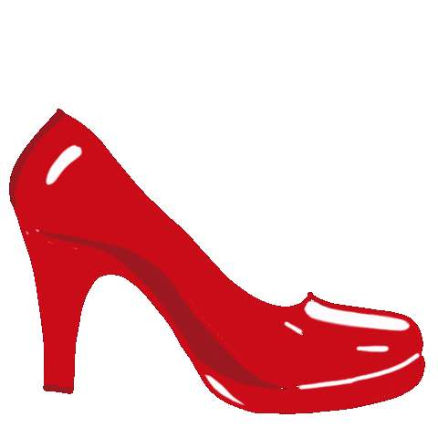 FrauProfessor dancing fashion red shoes Sticker