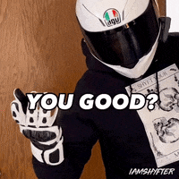 Iamshyfter worried biker concerned how are you GIF