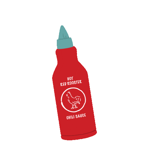 Red Rooster Fire Sticker by ZippyPaws
