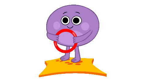Bumble Nums Ring Toss Sticker by Super Simple