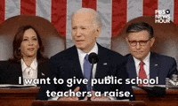 "I want to give public school teachers a raise." 