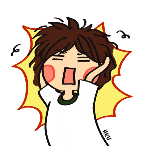 shock scream Sticker by The University of Hong Kong