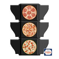 Traffic Light Pizza Sticker by Original Wagner