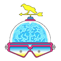 Lookingaround Sticker by Toby Melville-Brown