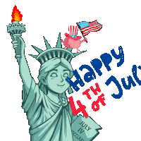 Independence Day Fire Sticker by BigBrains