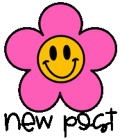 Flower Post Sticker