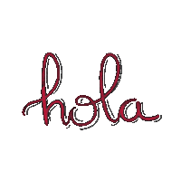 similaresdesign lettering hola rojo sombras Sticker