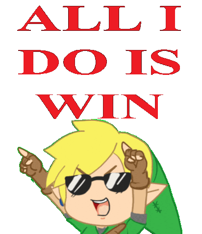 Zelda Win Sticker