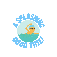 americanclubsingapore swimming swim splash splashing Sticker
