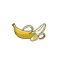 Banana Fruit Sticker by DISCARD