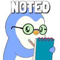 Penguin Studying Sticker by Pudgy Penguins