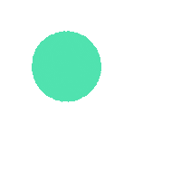 kylesGreen220801 green shape round decorate Sticker