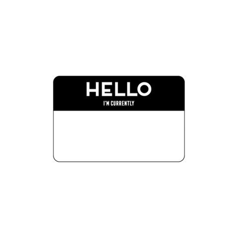 PettyBrunetty giphyupload hello mood black Sticker