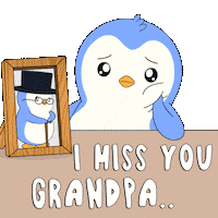 I Miss You Penguin Sticker by Pudgy Penguins