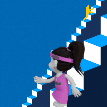 Keep Going Step By Step GIF by Zhotcita