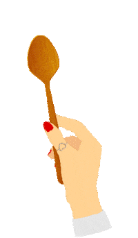 Chaya Wooden Spoon Sticker by Popinsanity