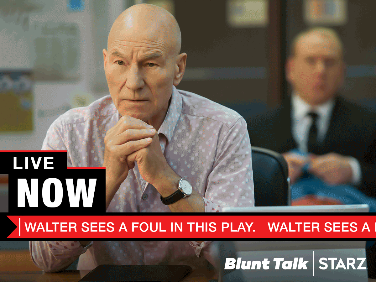 patrick stewart GIF by Blunt Talk