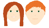 Happy Red Hair Sticker