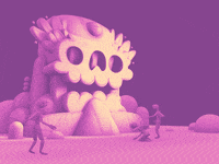 illustration skull GIF by DLGNCE