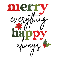 Happy Merry Christmas Sticker by Sheila Streetman
