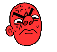 no angry Sticker