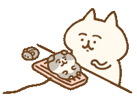 Cat Sticker by Kanahei