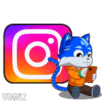 Scrolling Social Media Sticker by Toshithecat
