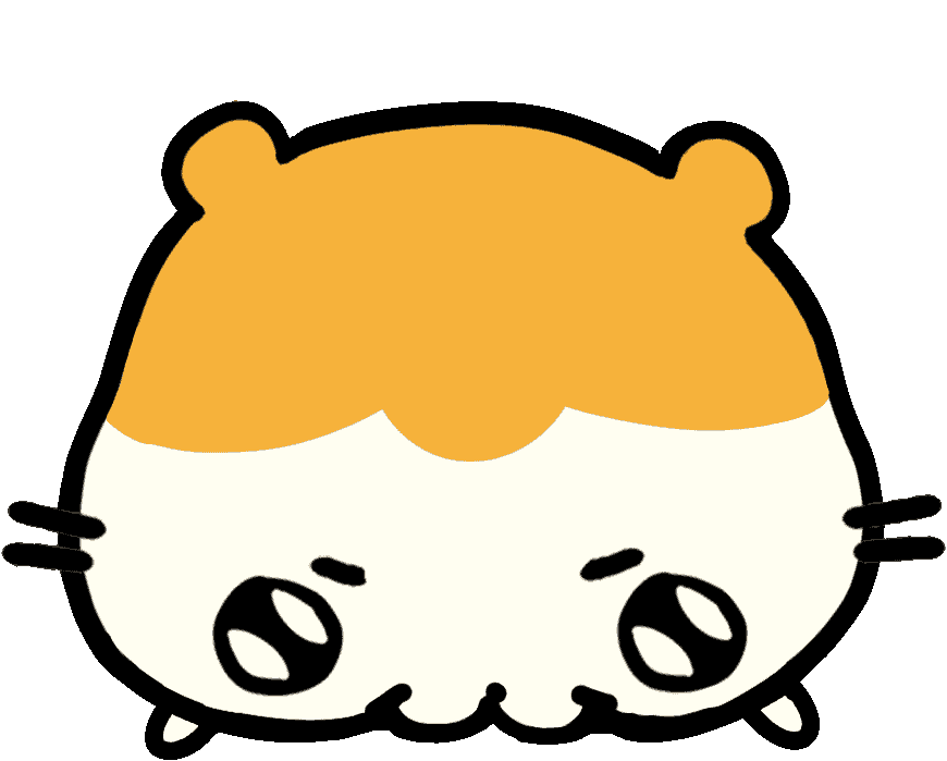 Hamster Eating Sticker