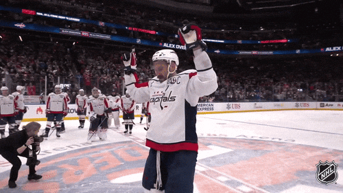 Happy Washington Capitals GIF by NHL