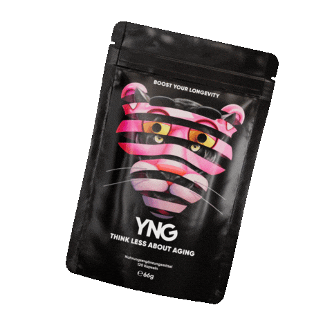 yng-official supplements package pink panther longevity Sticker
