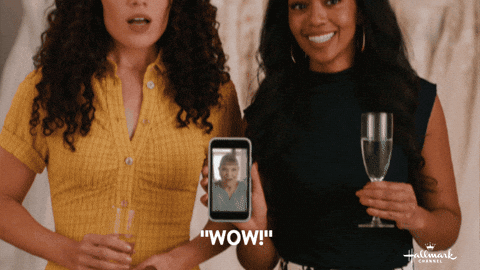 Wedding Dress Wow GIF by Hallmark Channel