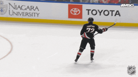 Happy Buffalo Sabres GIF by NHL