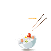 Poke Sticker by Sushi2GoBH