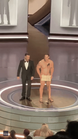 John Cena Quickly Fitted With Robe After Nude Oscars Skit