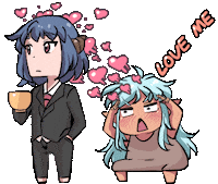 Love Me Hearts Sticker by Jin