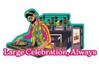 Dj Sticker by Royal Stag Live It Large