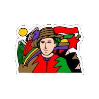 Working Class Rosa Sticker by Rosa-Luxemburg-Stiftung