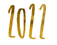 New Year Gold Sticker