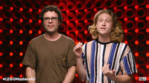 Channel 9 Reaction GIF by LEGO Masters Australia