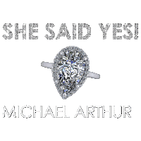 I Said Yes Proposal Sticker by Michael Arthur