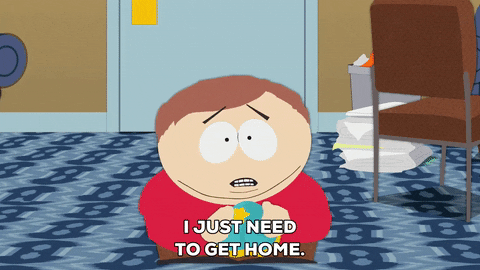 need to get home eric cartman GIF by South Park 