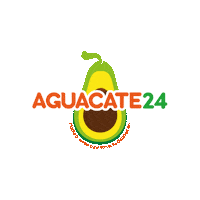 Aguacate24 logo avocado aguacate aguacate panama Sticker