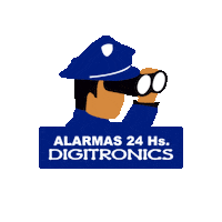 Digitronics logo security seguridad digi Sticker